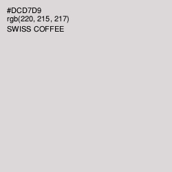 #DCD7D9 - Swiss Coffee Color Image